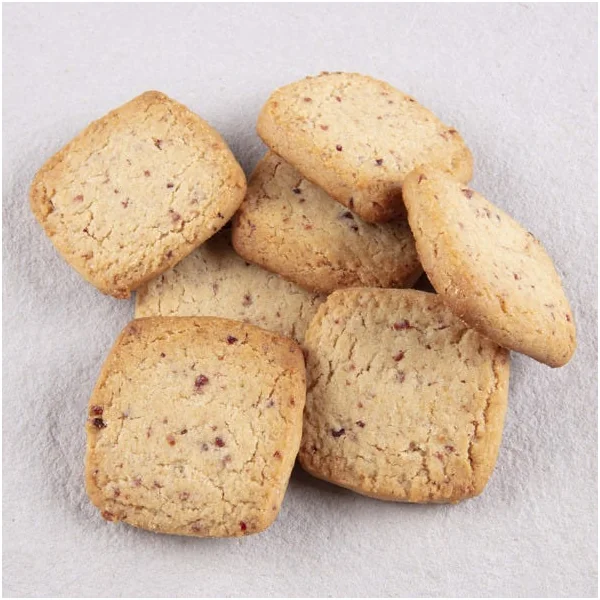 Biscuit sablé carré aux cranberries Bio