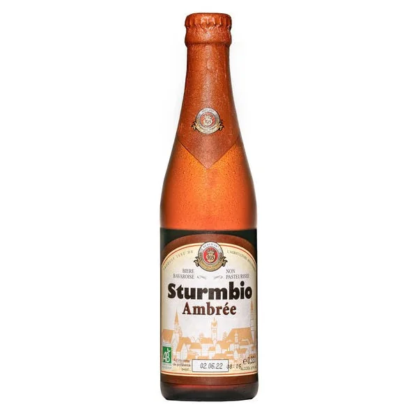 Bière ambrée Sturmbio 5.1° 33cl