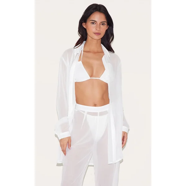 Blanc Pantalon De Plage