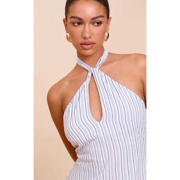 Blanc Robe Droite À Encolure Américaine