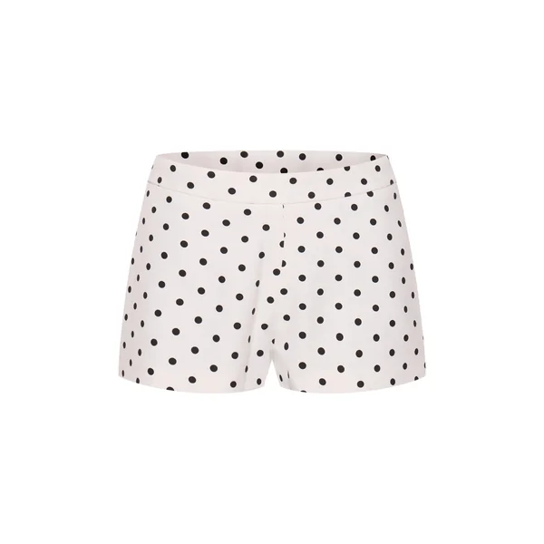Blanc Short À Pois