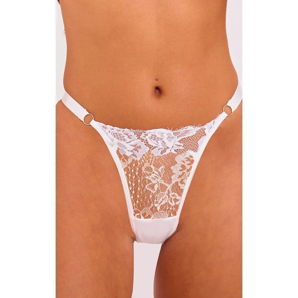 Blanc String En Dentelle Cils