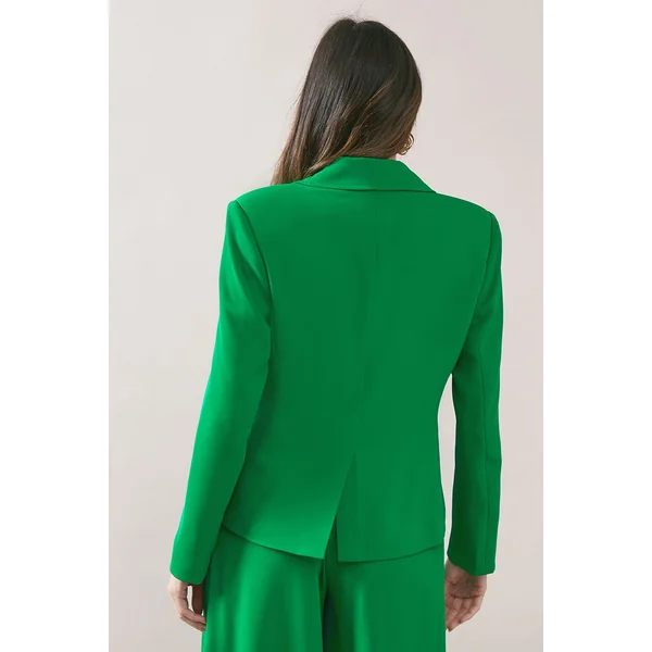 Blazer Boutonnage Intégral à Quatre Poches