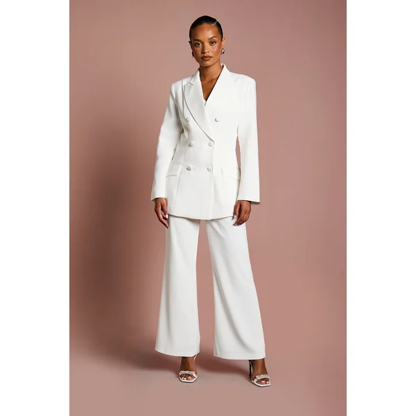 Blazer Croisé Silhouette Sablier Premium Petite