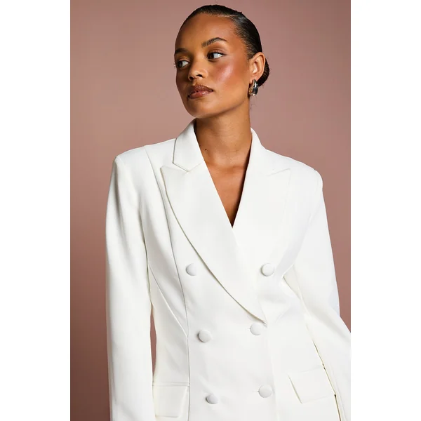 Blazer Croisé Silhouette Sablier Premium Petite