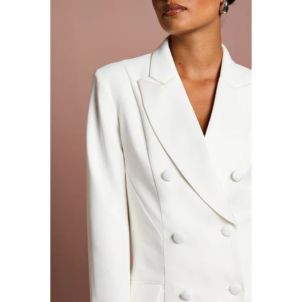 Blazer Croisé Silhouette Sablier Premium Petite
