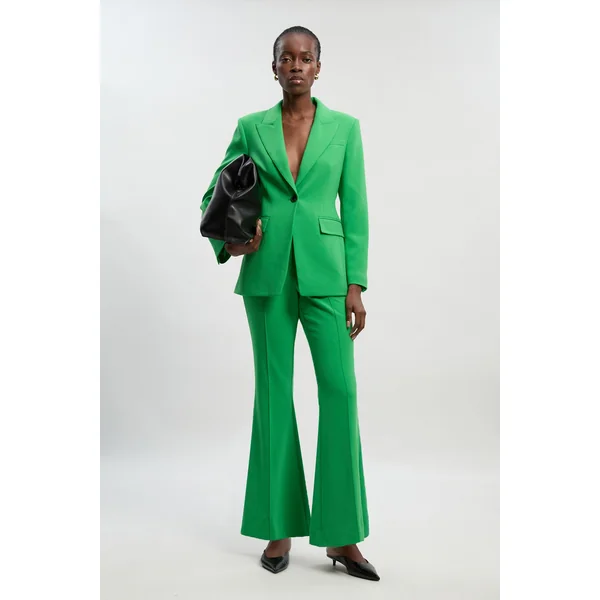 Blazer Petite Ajusté Stretch À Simple Boutonnage