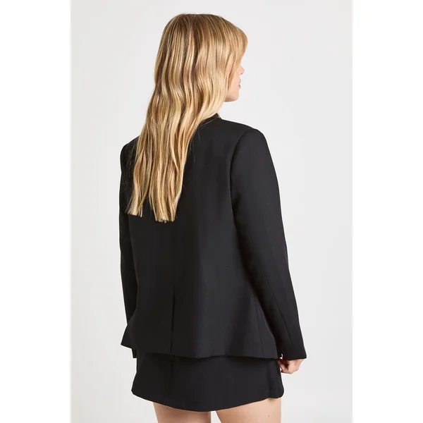 Blazer Petite Cintré À Un Bouton Avec Finitions Dorées