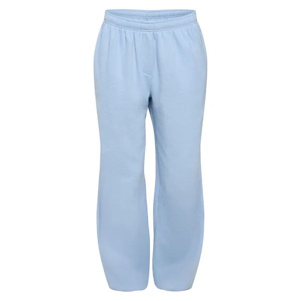 Bleu Clair Joggers Côtelés Brossés Avec Détails De Coutures Et Chevilles Resserrées