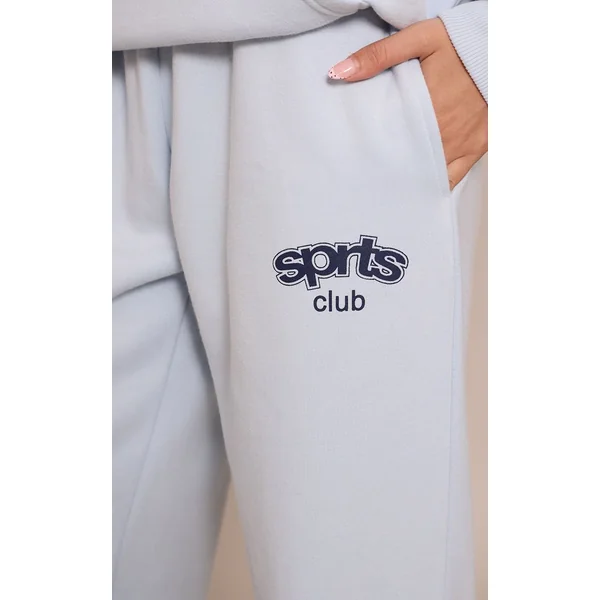 Bleu Clair Pantalon De Jogging À Revers Plt Sports Club