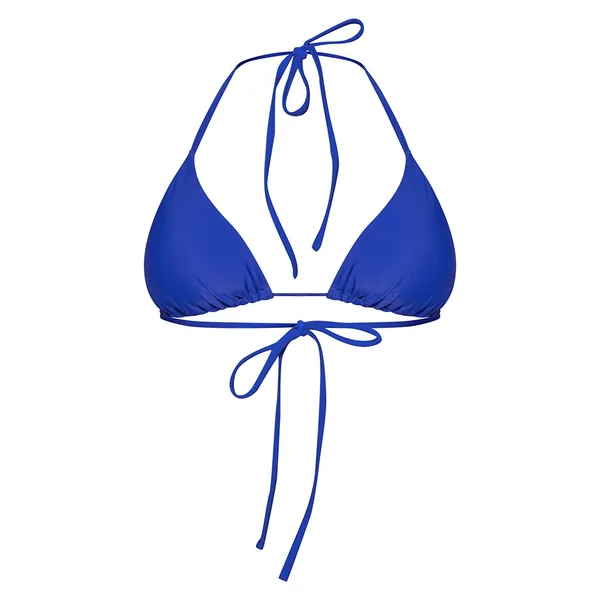 Bleu Cobalt Haut De Bikini Triangle Basique