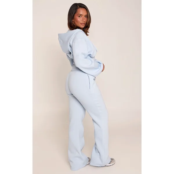 Bleu Joggers Shape Soft À Jambe Droite Avec Lien À Nouer Devant