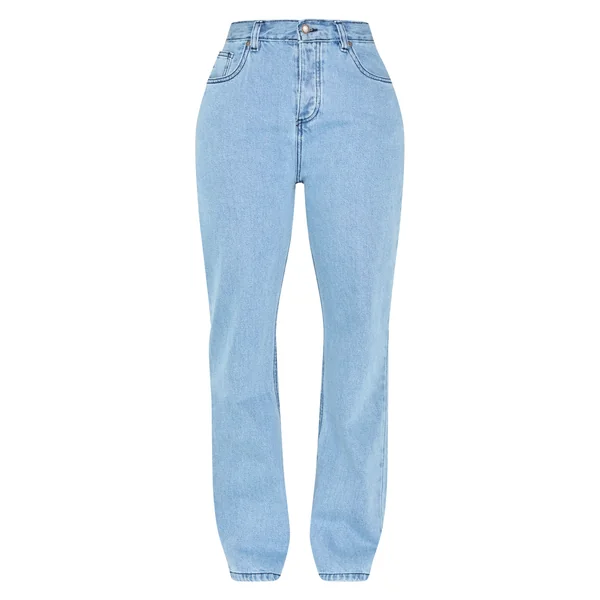 Bleu Moyen Acidulé Jean En Denim Coupe Large Shape