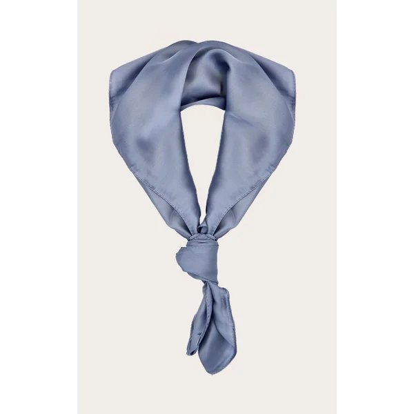 Bleu Poudré Bandana En Satin