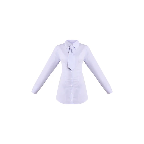 Bleu Robe Chemise Boutonnée À Fines Rayures Avec Détail Cravate