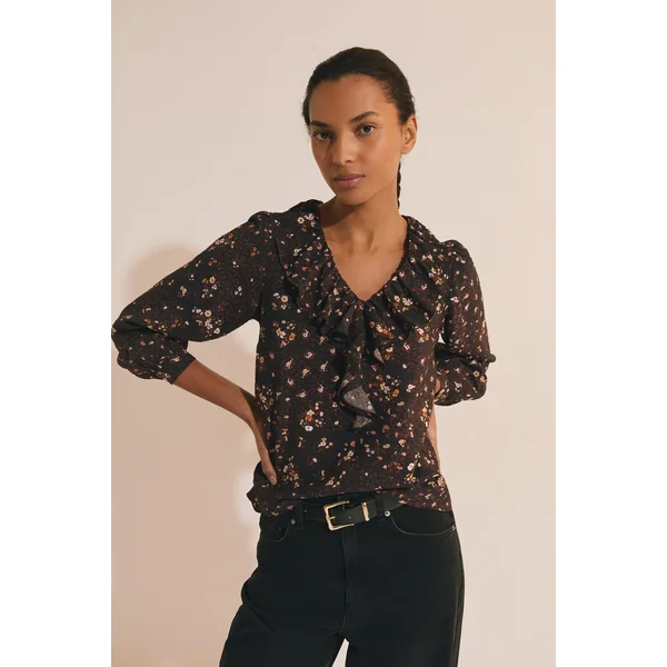 Blouse à motif floral