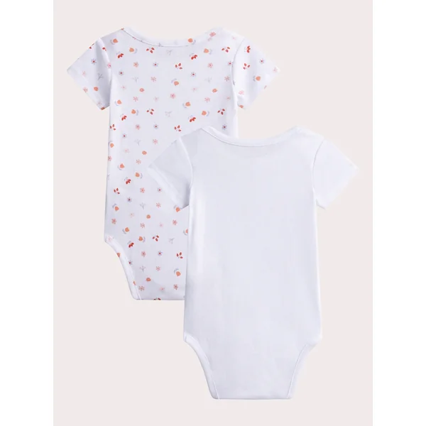 Body lingerie imprimé fleurs lot de 2 pour bébé fille - Soins Bébé Naturels & Produits Maman Après Naissance