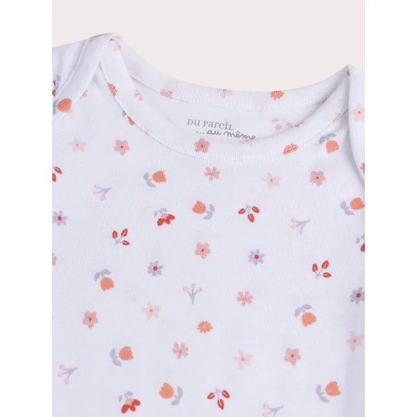 Body lingerie imprimé fleurs lot de 2 pour bébé fille - Soins Bébé Naturels & Produits Maman Après Naissance