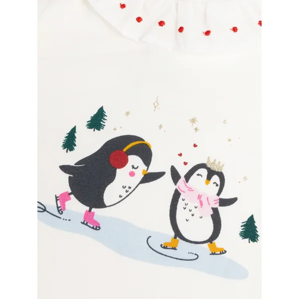 Body à animation hivernale pour bébé fille - Soins Bébé Naturels & Produits Maman Après Naissance