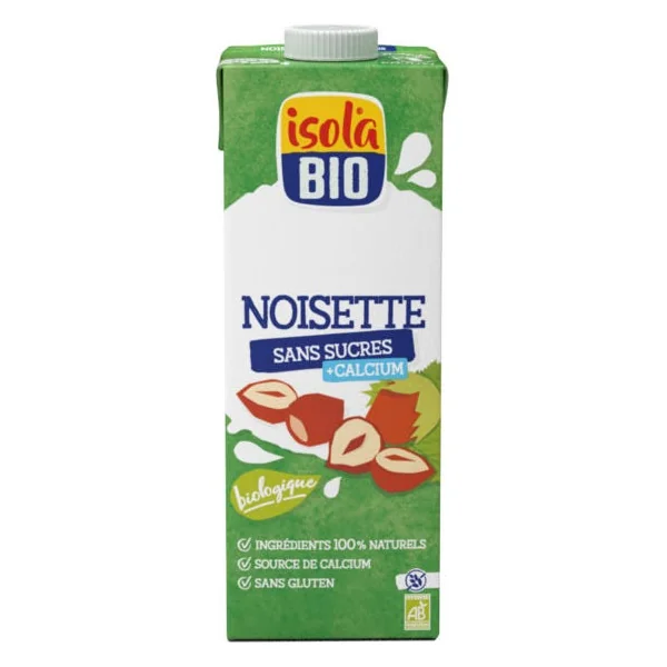 Boisson au noisette sans sucre 1L