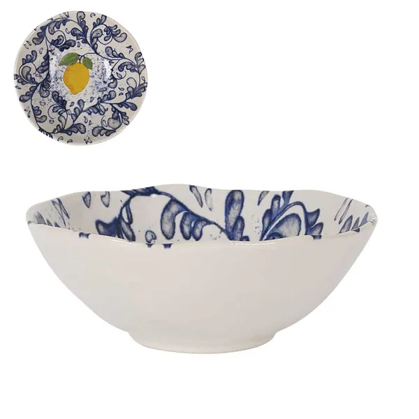 Bol faïence motif citron D 16x6cm