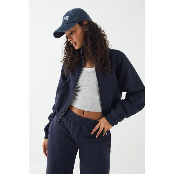 Bomber DSGN Studio à Col Montant avec Broderie et Fermeture Éclair
