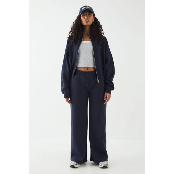 Bomber DSGN Studio à Col Montant avec Broderie et Fermeture Éclair