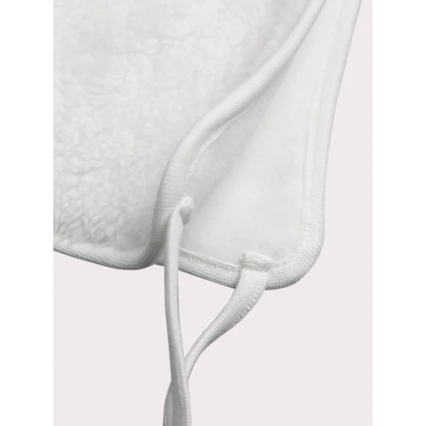 Bonnet blanc de naissance en sherpa - Soins Bébé Naturels & Produits Maman Après Naissance