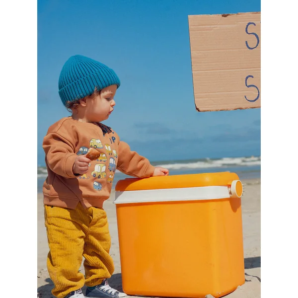 Bonnet bleu côtelé pour bébé garçon - Soins Bébé Naturels & Produits Maman Après Naissance