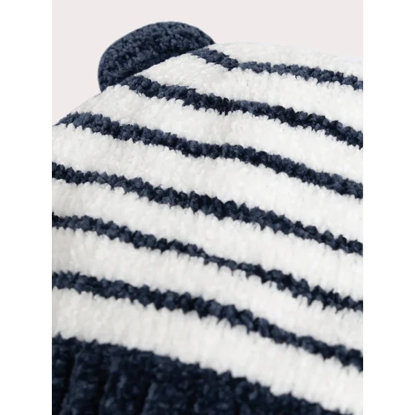 Bonnet à rayures marine pour bébé garçon - Soins Bébé Naturels & Produits Maman Après Naissance
