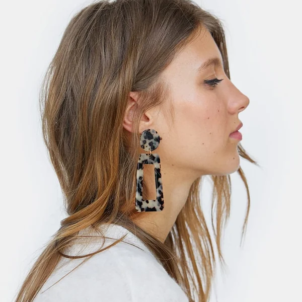 Boucles d'oreilles léopard