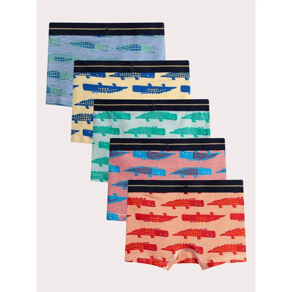Boxer lot de 5 imprimé crocodile pour enfant garçon - Soins Bébé Naturels & Produits Maman Après Naissance