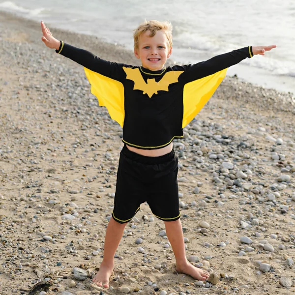 Boys' 2-piece anti-uv superhero swim set