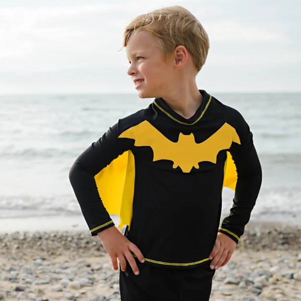 Boys' 2-piece anti-uv superhero swim set