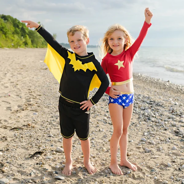 Boys' 2-piece anti-uv superhero swim set