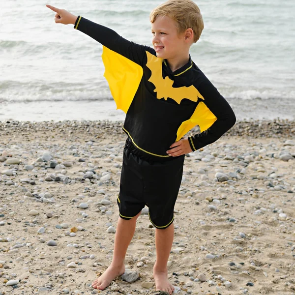 Boys' 2-piece anti-uv superhero swim set