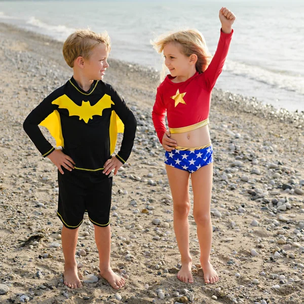 Boys' 2-piece anti-uv superhero swim set