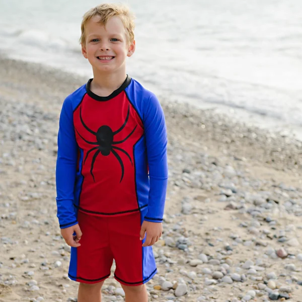 Boys' 2-piece anti-uv swim set superhero
