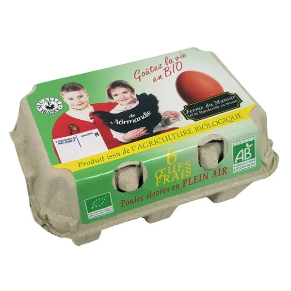Boîte de 6 oeufs