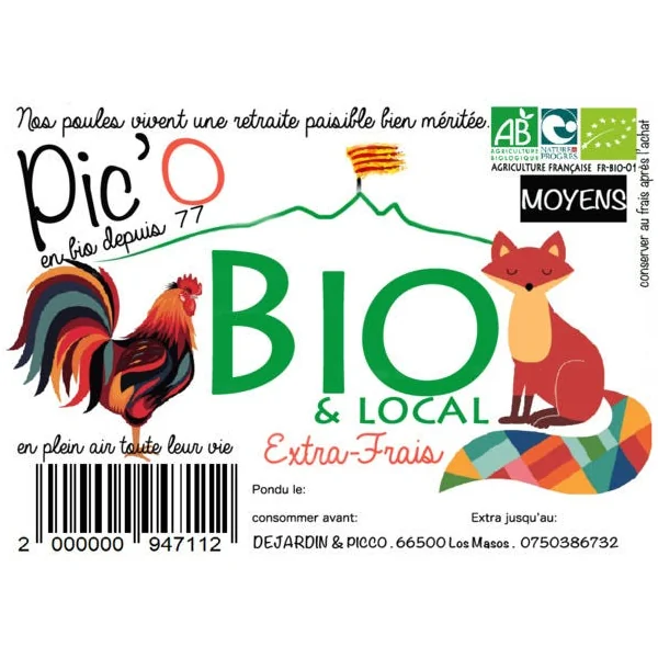 Boîte de 6 oeufs moyens extra-frais