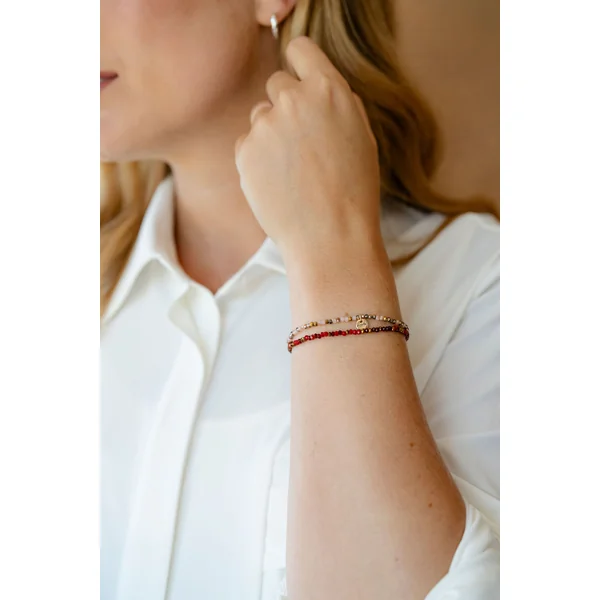 Bracelet INDIE - multi rouge