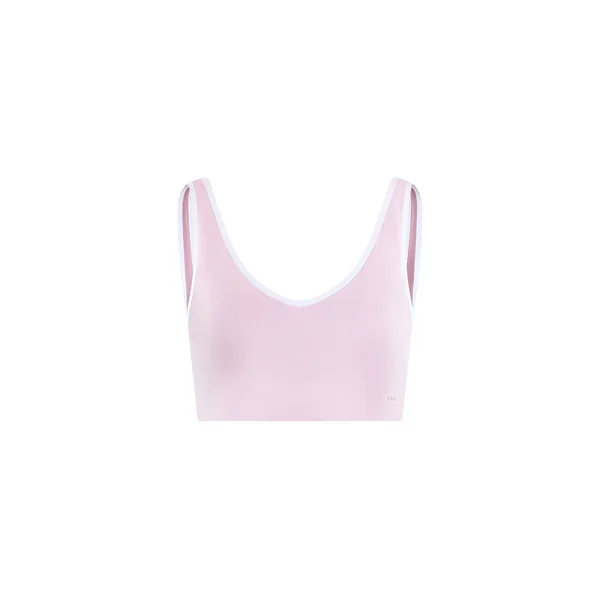 Brassière de sport décolletée V à bords contrastés - Maintien moyen
