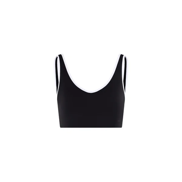 Brassière de sport décolletée V à bords contrastés - Maintien moyen