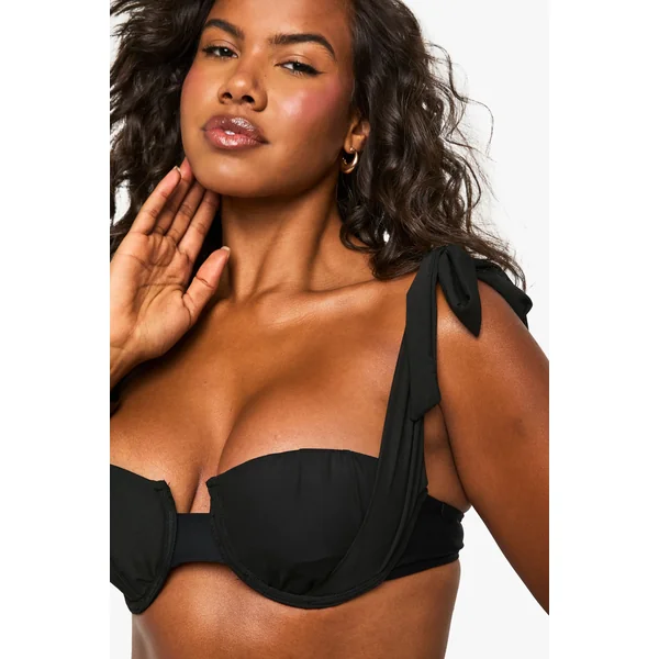 Bridal Organza Tie Shoulder Underwired Bikini Top