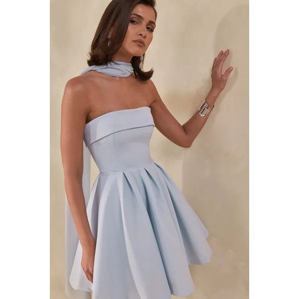 Bruna | Écharpe en chiffon bleu clair