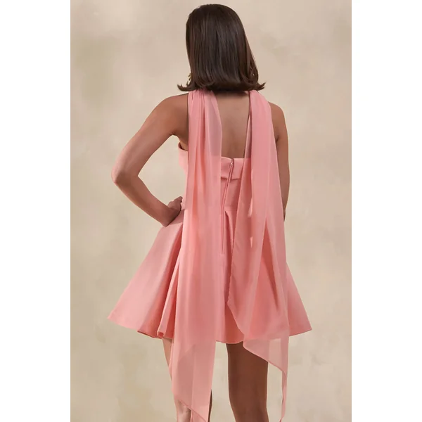 Bruna | Écharpe en chiffon rose clair
