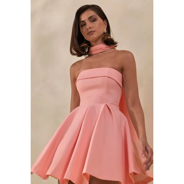 Bruna | Écharpe en chiffon rose clair