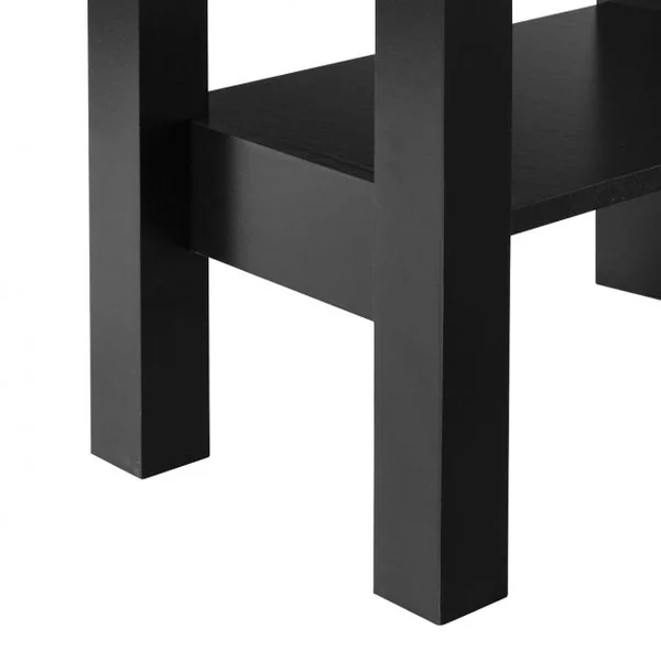 Bureau Informatique d’Angle Table d’Angle avec 2 Étagères et Tablette pour Clavier en Bois, 120x60x76,5cm, Blanc