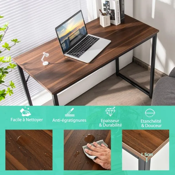 Bureau Informatique Grande Surface de100 x 50 cm Cadre Robuste en Encier pour Bureau Domicile etc Café