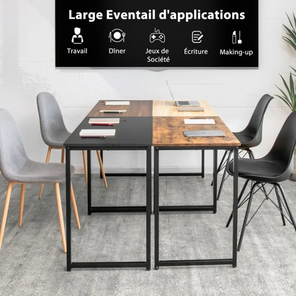 Bureau Informatique Grande Surface de100 x 50 cm Cadre Robuste en Encier pour Bureau Domicile etc Café